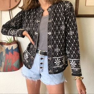 Vintage 90s Granny Knit Cardigan